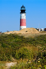 Preparing to Move Sankaty Head Lighthouse From Cliff Edge